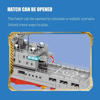 Thumbnail for Building Blocks MOC Military WW2 Vessel 904B Supply Ship Bricks Toys - 3