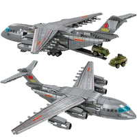 Thumbnail for Building Blocks MOC Military WW2 Y-20 Transport Aircraft Bricks Toy - 2