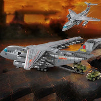Thumbnail for Building Blocks MOC Military WW2 Y-20 Transport Aircraft Bricks Toy - 5
