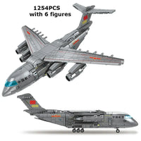 Thumbnail for Building Blocks MOC Military WW2 Y-20 Transport Aircraft Bricks Toy - 9