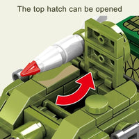 Thumbnail for Building Blocks MOC Military WW2 ZBD-03 Airborne Armored IFV Bricks Toy - 5