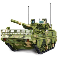 Thumbnail for Building Blocks MOC Military WW2 ZBD - 04 Heavy IFV Canon Tank Bricks Toy - 1