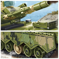 Thumbnail for Building Blocks MOC Military WW2 ZBD - 04 Heavy IFV Canon Tank Bricks Toy - 3