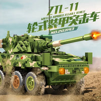 Thumbnail for Building Blocks MOC Military WW2 ZTL-11 Armored Assault IFV Bricks Toys - 2
