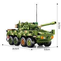 Thumbnail for Building Blocks MOC Military WW2 ZTL-11 Armored Assault IFV Bricks Toys - 3