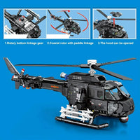 Thumbnail for Building Blocks MOC Military Z - 11B Attack Helicopter Bricks Toys - 10