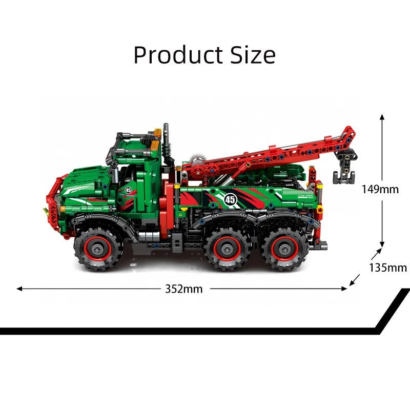 Building Blocks MOC RC All Terrain Off-Road Car Mountain Truck Bricks Toy - 4
