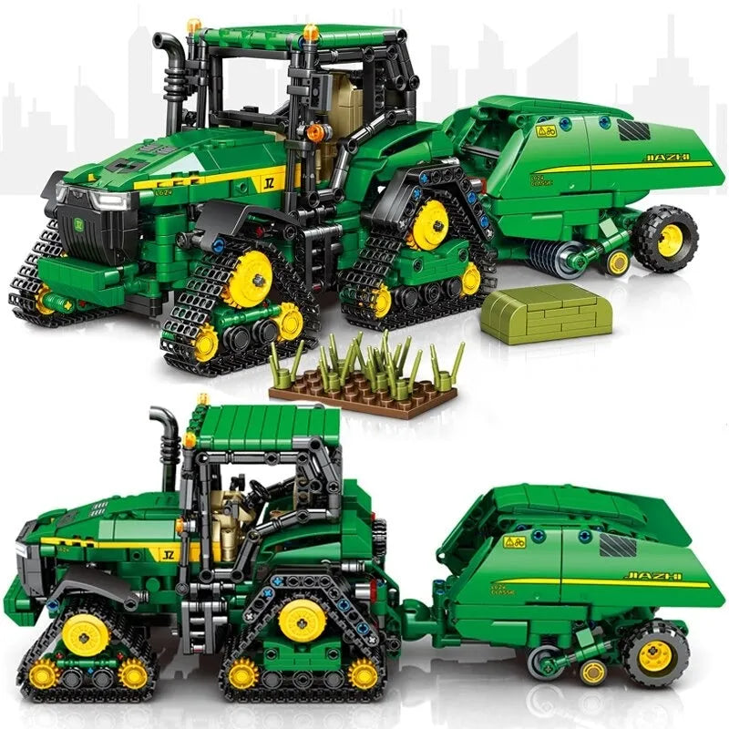 Building Blocks MOC RC APP Farm Tractor City Truck Car Bricks Kids Toys - 2
