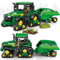 Thumbnail for Building Blocks MOC RC APP Farm Tractor City Truck Car Bricks Kids Toys - 2