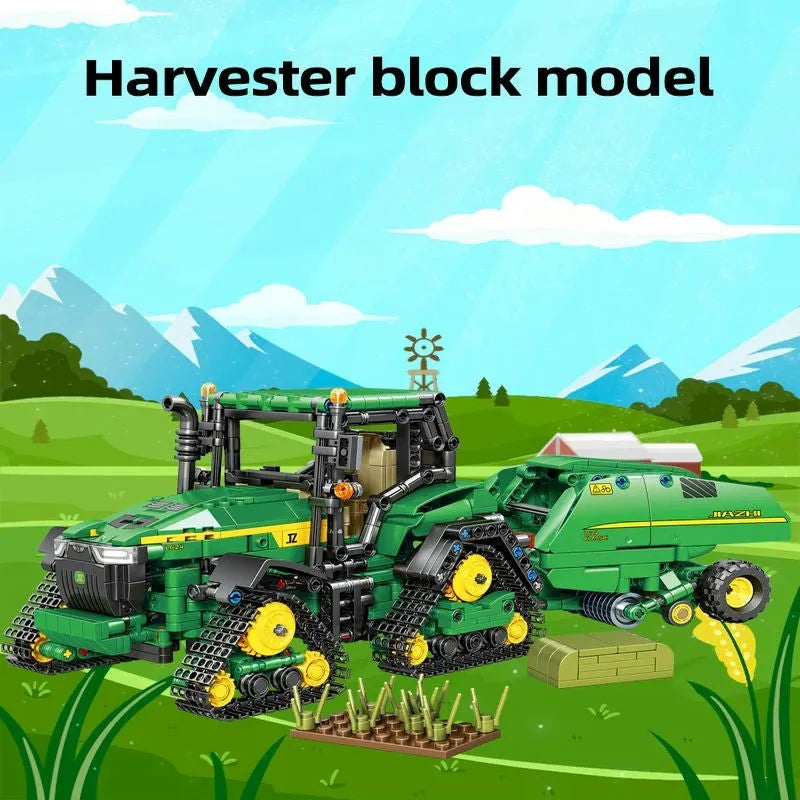 Building Blocks MOC RC APP Farm Tractor City Truck Car Bricks Kids Toys - 5