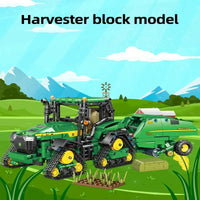 Thumbnail for Building Blocks MOC RC APP Farm Tractor City Truck Car Bricks Kids Toys - 5