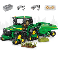 Thumbnail for Building Blocks MOC RC APP Farm Tractor City Truck Car Bricks Kids Toys - 3