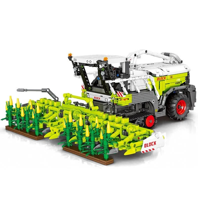Building Blocks MOC RC City Farm Corn Harvester Car Tractor Bricks Kids Toys - 2