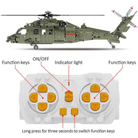 Thumbnail for Building Blocks MOC RC Military Z-20 Attack Helicopter Bricks Kids Toys - 5