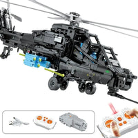 Thumbnail for Building Blocks MOC RC Military Z10 Attack Helicopter Bricks Toy - 1