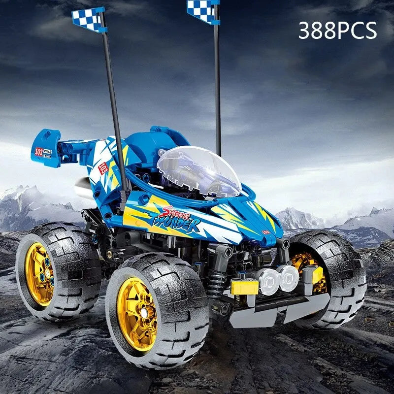 Building Blocks MOC RC Speed Racing City Car Bricks Toys Kids Construction Set Toys - 6