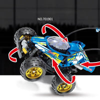 Thumbnail for Building Blocks MOC RC Speed Racing City Car Bricks Toys Kids Construction Set Toys - 7