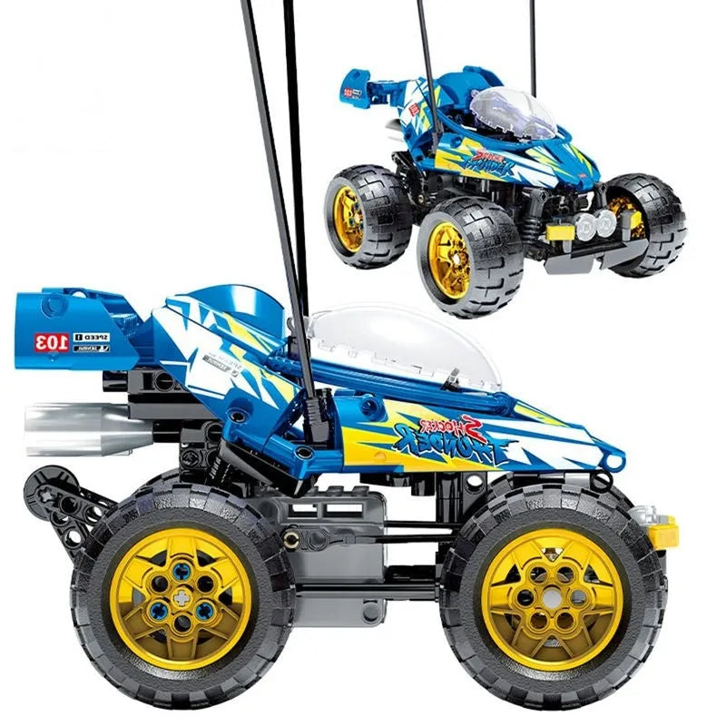 Building Blocks MOC RC Speed Racing City Car Bricks Toys Kids Construction Set Toys - 1