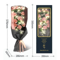 Thumbnail for Building Blocks MOC Romantic Roses Bouquet Flower Pot Bricks Kids Toys - 5
