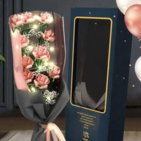 Thumbnail for Building Blocks MOC Romantic Roses Bouquet Flower Pot Bricks Kids Toys - 6