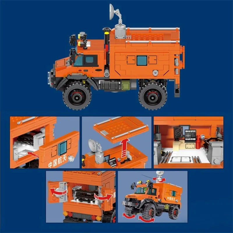 Building Blocks MOC Space Rescue Heavy Truck Bricks City Car Kids Toys - 4