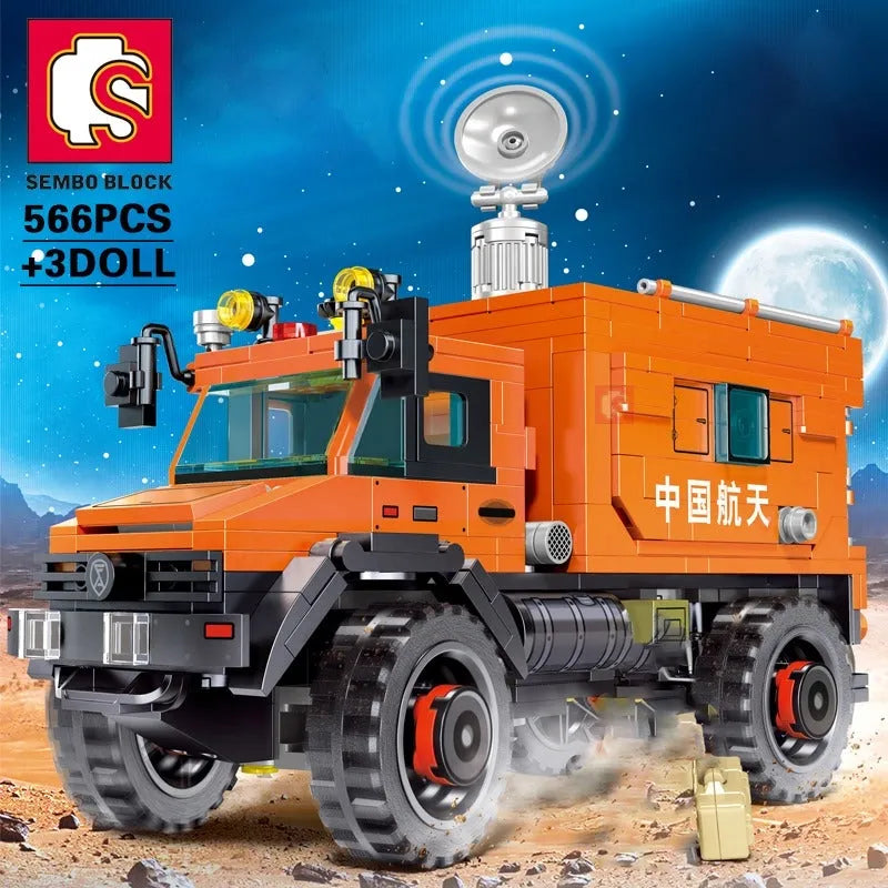Building Blocks MOC Space Rescue Heavy Truck Bricks City Car Kids Toys - 7