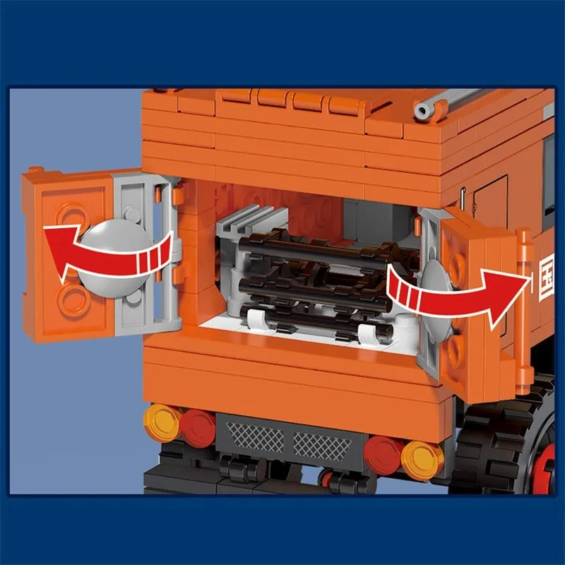 Building Blocks MOC Space Rescue Heavy Truck Bricks City Car Kids Toys - 3