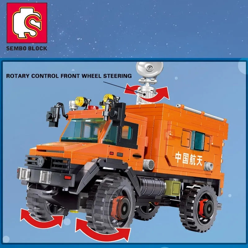 Building Blocks MOC Space Rescue Heavy Truck Bricks City Car Kids Toys - 10