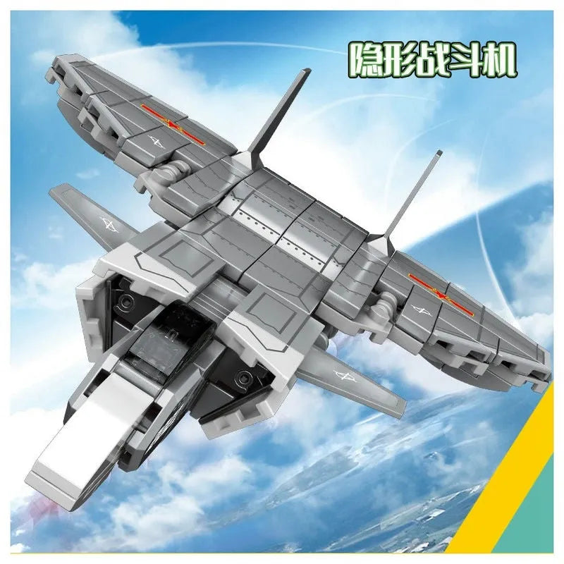 Building Blocks MOC Steel Mecha Transformed Fighter Robot Bricks Toys Construction Set Toys - 5