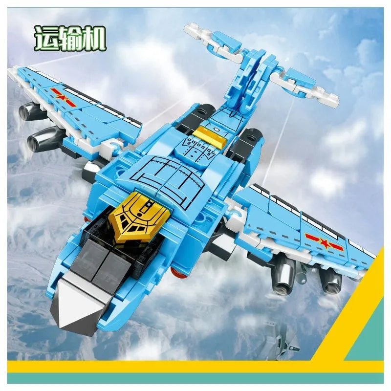 Building Blocks MOC Steel Mecha Transformed Fighter Robot Bricks Toys - 2