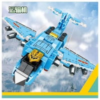 Thumbnail for Building Blocks MOC Steel Mecha Transformed Fighter Robot Bricks Toys - 2