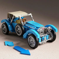 Thumbnail for Building Blocks MOC Tech Classic Vintage T38 Car Bricks Toys 705600 - 6