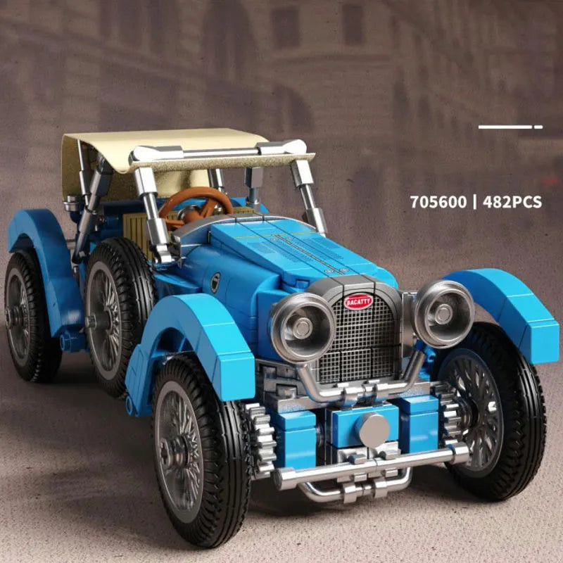 Building Blocks MOC Tech Classic Vintage T38 Car Bricks Toys 705600 - 3