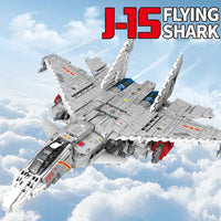 Thumbnail for Building Blocks MOC Transformers Robot Fighter Jet Bricks Toys - 3