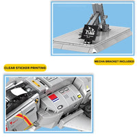 Thumbnail for Building Blocks MOC Transformers Robot Fighter Jet Bricks Toys - 8