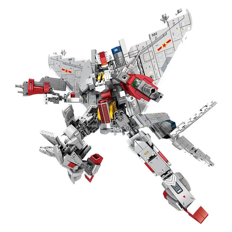 Building Blocks MOC Transformers Robot Fighter Jet Bricks Toys - 1
