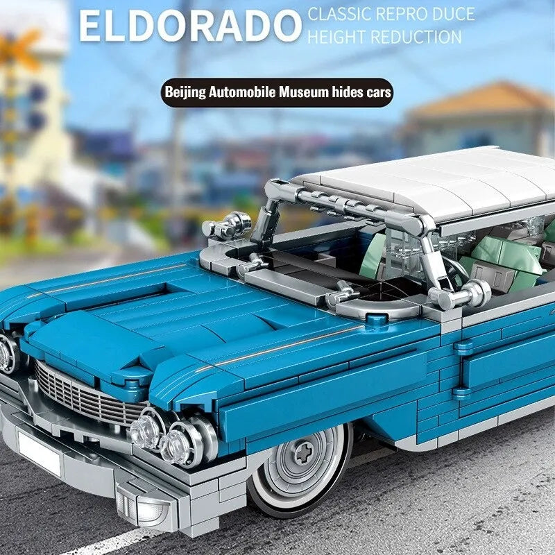 Building Blocks MOC Vintage ELDURADO Classic Car Bricks Toy - 2