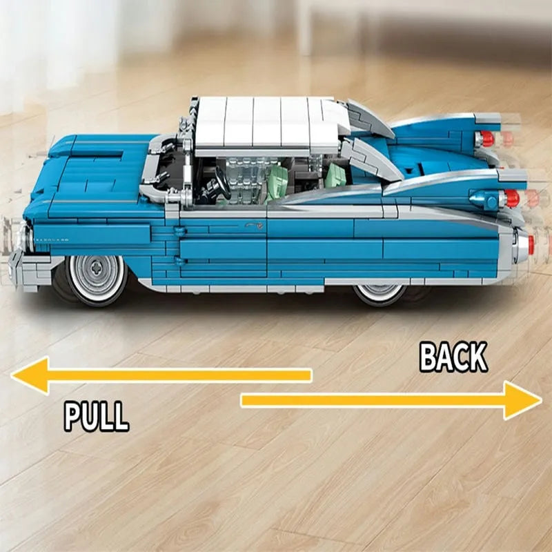 Building Blocks MOC Vintage ELDURADO Classic Car Bricks Toy - 6