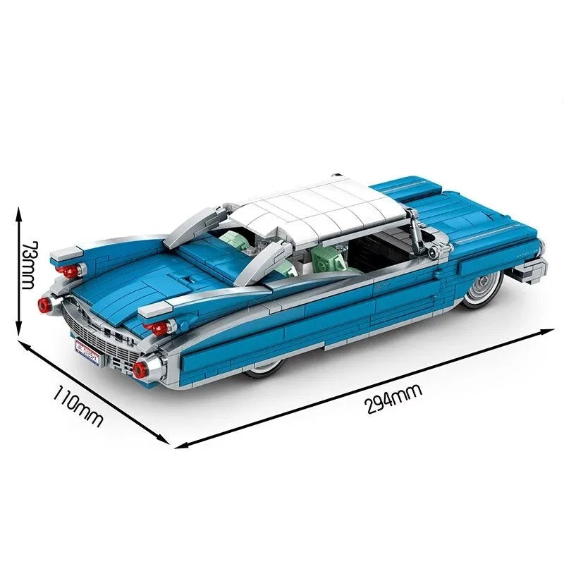 Building Blocks MOC Vintage ELDURADO Classic Car Bricks Toy - 3