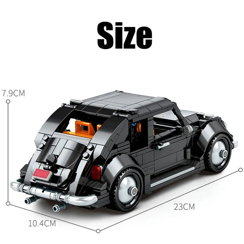 Building Blocks MOC Vintage Sports Classic Car Bricks Kids Toys - 1