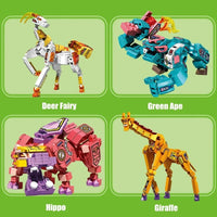 Thumbnail for Building Blocks MOC Wilderness Guardian Transforming Mecha Bricks Kids Toy - 4