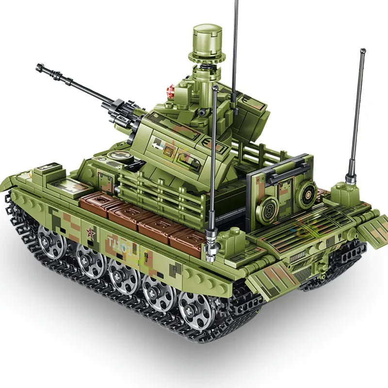 MOC WW2 Heavy Battle Tank Building Blocks Set