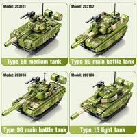 Thumbnail for Building Blocks MOC WW2 Military 96B Main Battle Tank Bricks Toys - 8