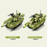 Thumbnail for Building Blocks MOC WW2 Military 96B Main Battle Tank Bricks Toys - 4