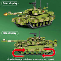 Thumbnail for Building Blocks MOC WW2 Military 96B Main Battle Tank Bricks Toys - 9