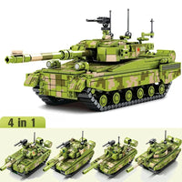 Thumbnail for Building Blocks MOC WW2 Military 96B Main Battle Tank Bricks Toys - 1