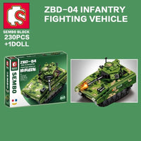 Thumbnail for Building Blocks MOC WW2 Military Type 88 Main Battle Tank Bricks Toys Construction Set Toys - 6
