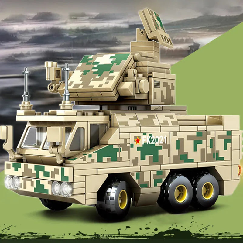 Building Blocks Modern Military HQ-17 Air Defense Missile Bricks Toy Construction Set Toys - 2