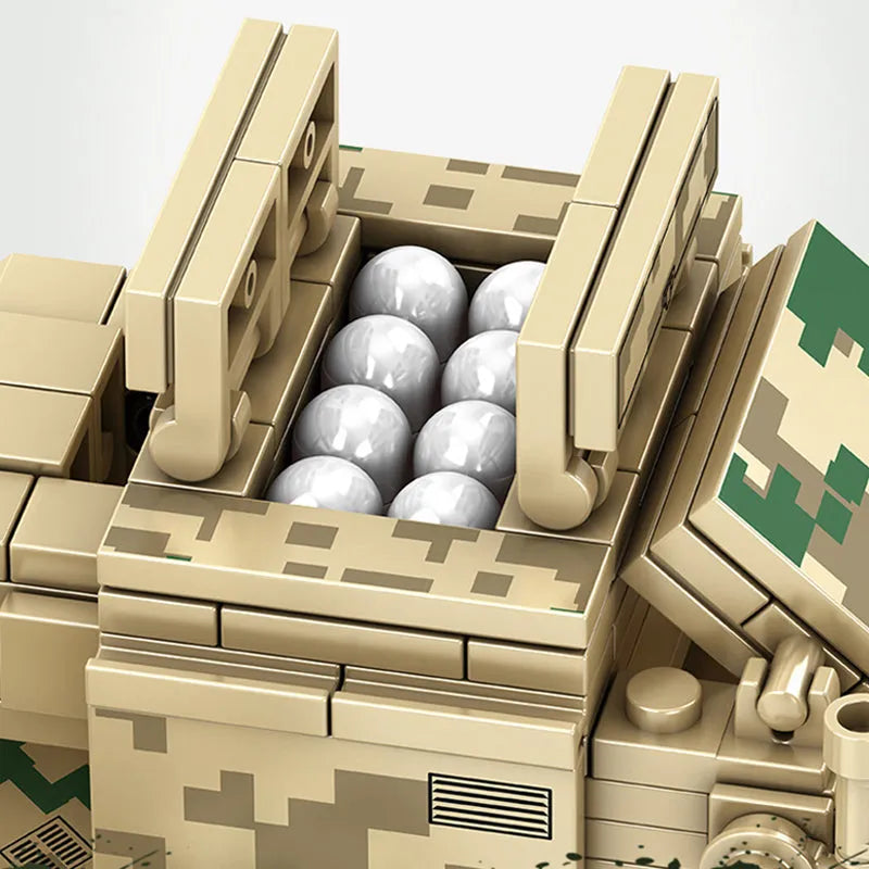 Building Blocks Modern Military HQ-17 Air Defense Missile Bricks Toy Construction Set Toys - 6