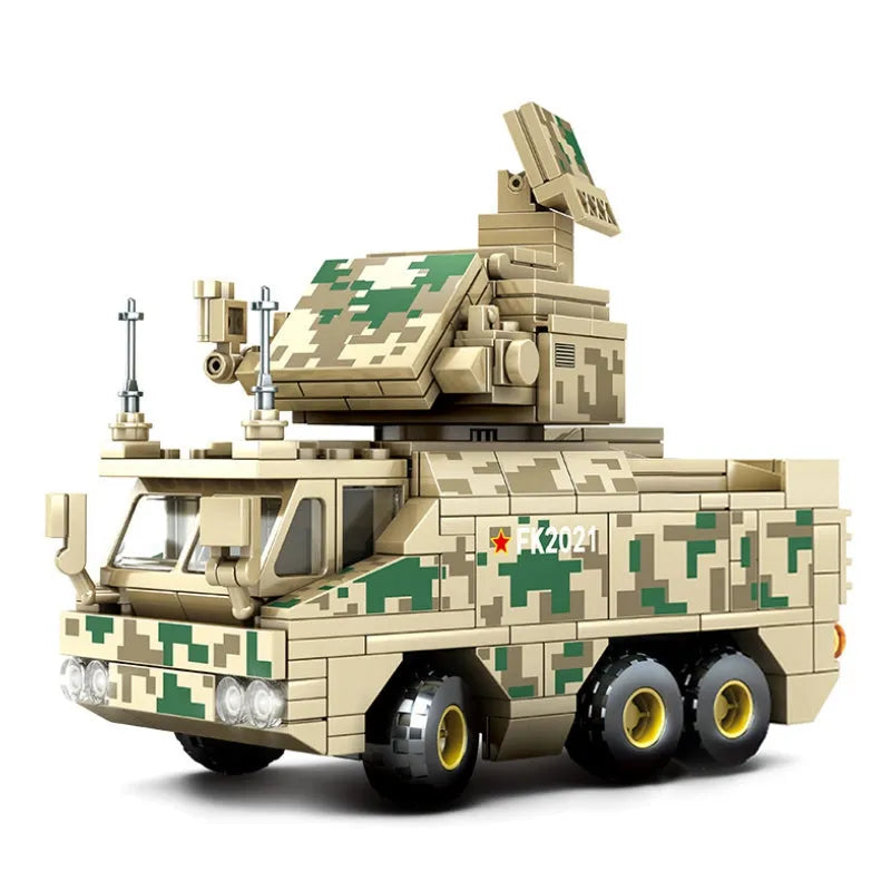 Building Blocks Modern Military HQ - 17 Air Defense Missile Bricks Toy - 1